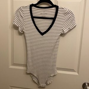 Black and white striped bodysuit from American Eagle. Size Small.